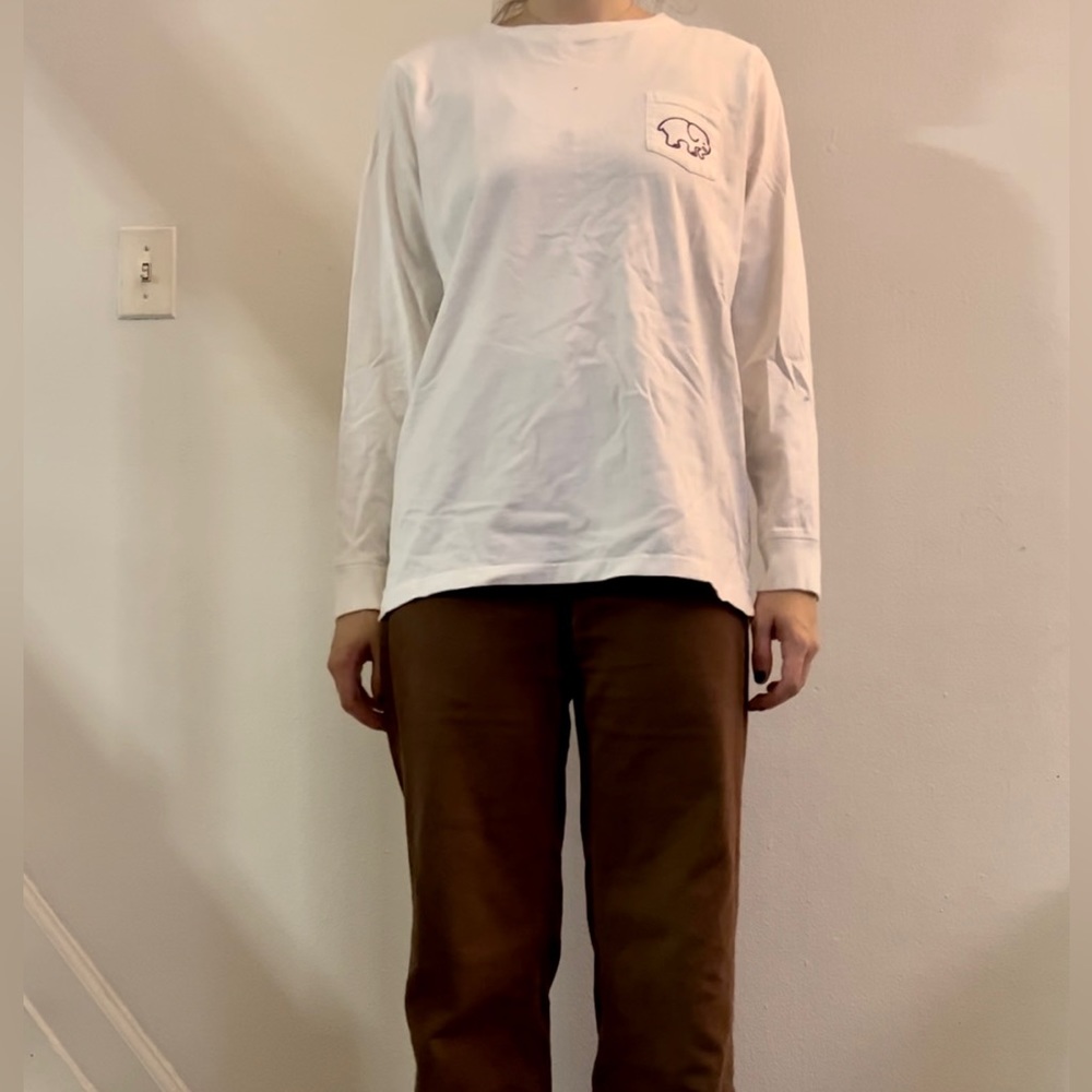 Ivory Ella women’s size L white long sleeve tee